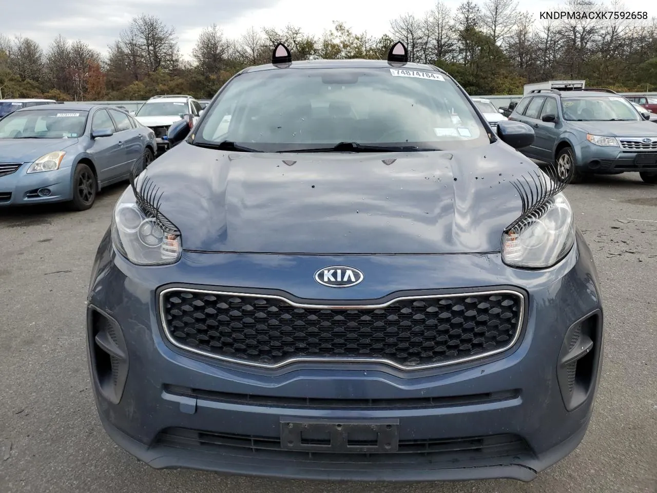 2019 Kia Sportage Lx VIN: KNDPM3ACXK7592658 Lot: 74874784