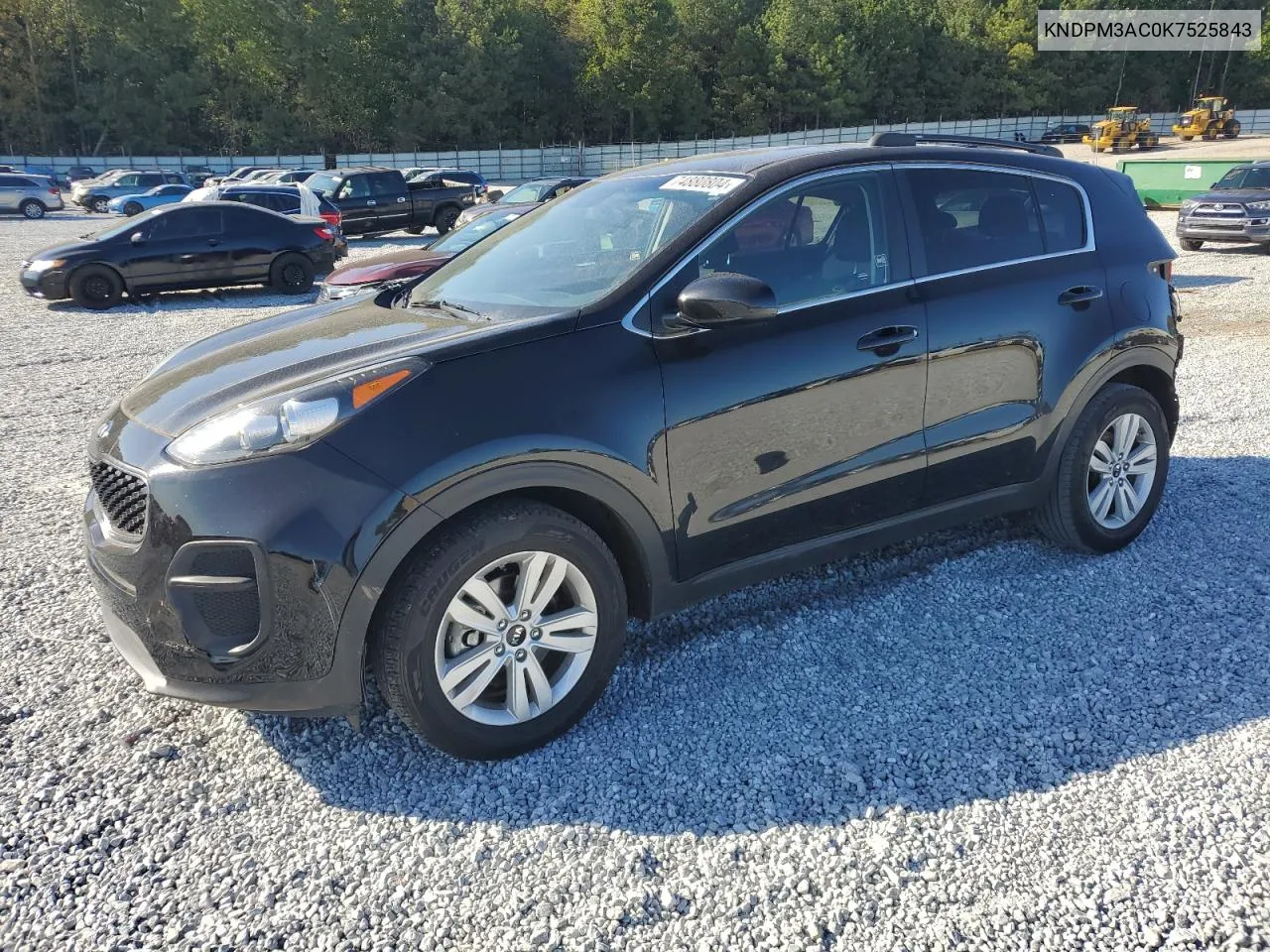 2019 Kia Sportage Lx VIN: KNDPM3AC0K7525843 Lot: 74880804