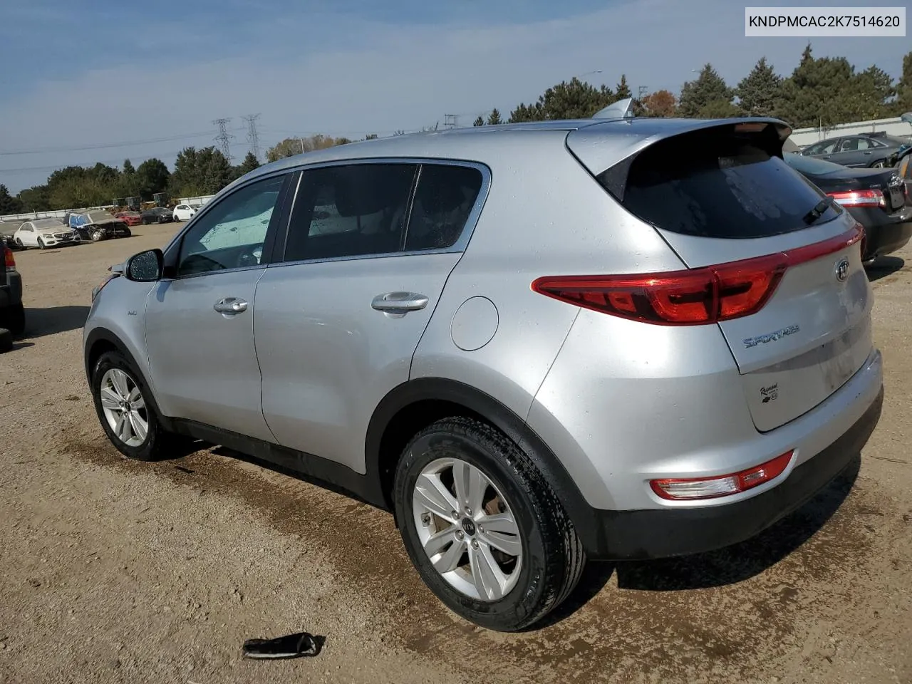 2019 Kia Sportage Lx VIN: KNDPMCAC2K7514620 Lot: 75017834