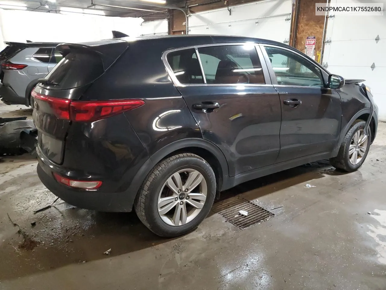 2019 Kia Sportage Lx VIN: KNDPMCAC1K7552680 Lot: 75225804