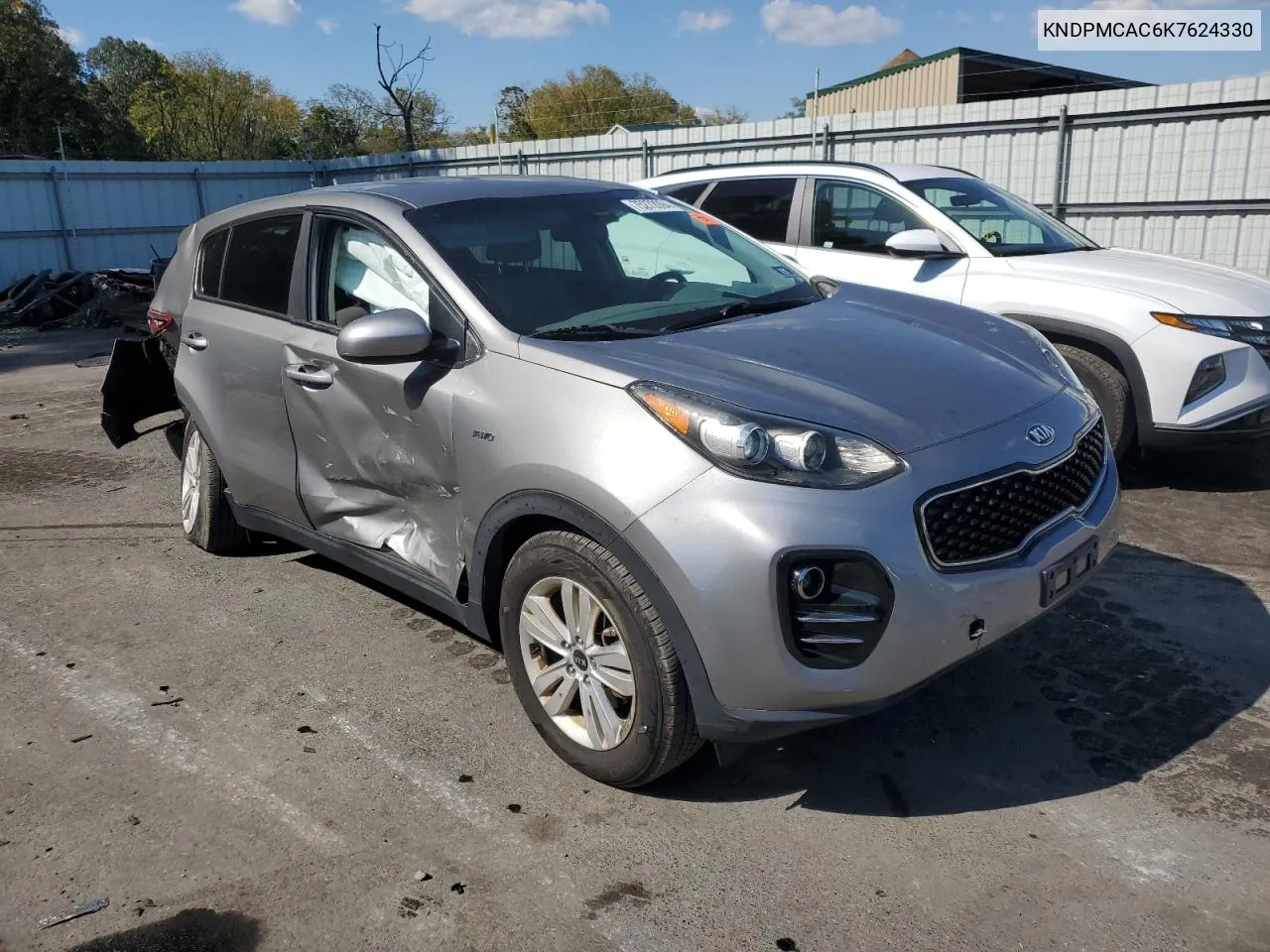 2019 Kia Sportage Lx VIN: KNDPMCAC6K7624330 Lot: 75272094