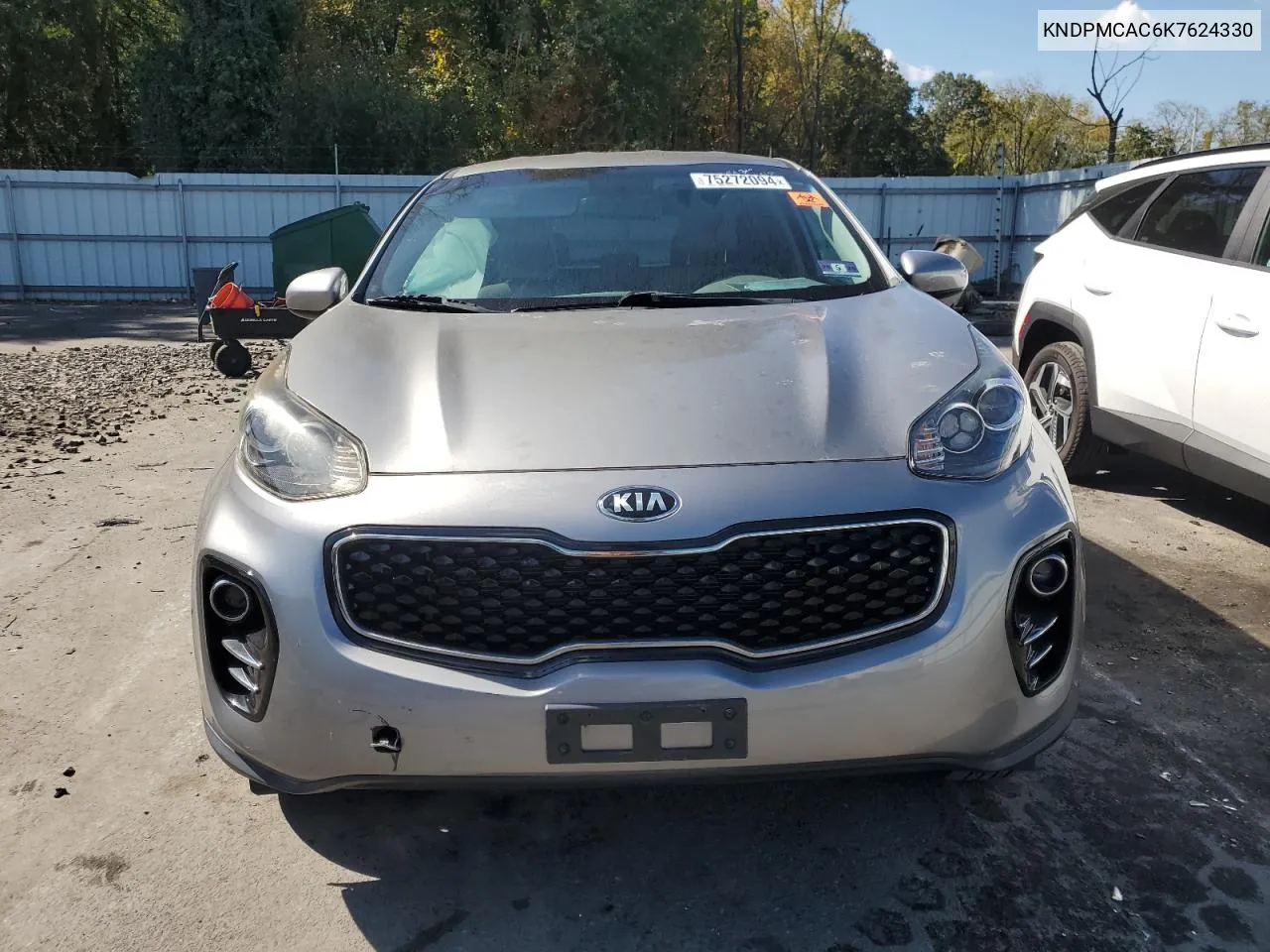 2019 Kia Sportage Lx VIN: KNDPMCAC6K7624330 Lot: 75272094