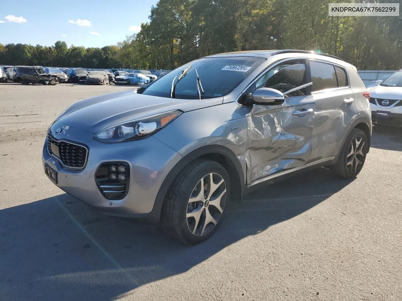 2019 Kia Sportage Sx VIN: KNDPRCA67K7562299 Lot: 75397204