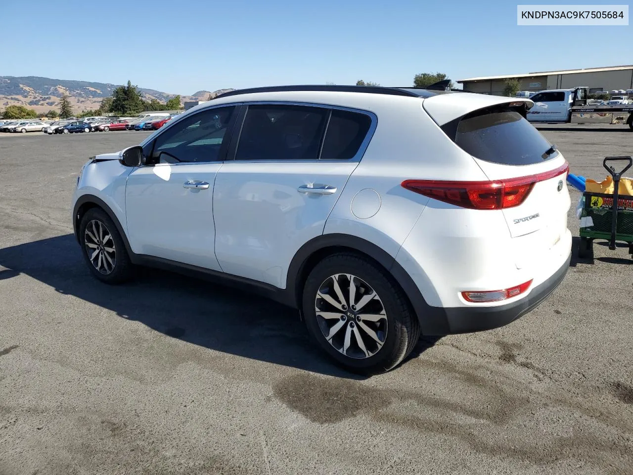 2019 Kia Sportage Ex VIN: KNDPN3AC9K7505684 Lot: 75455484