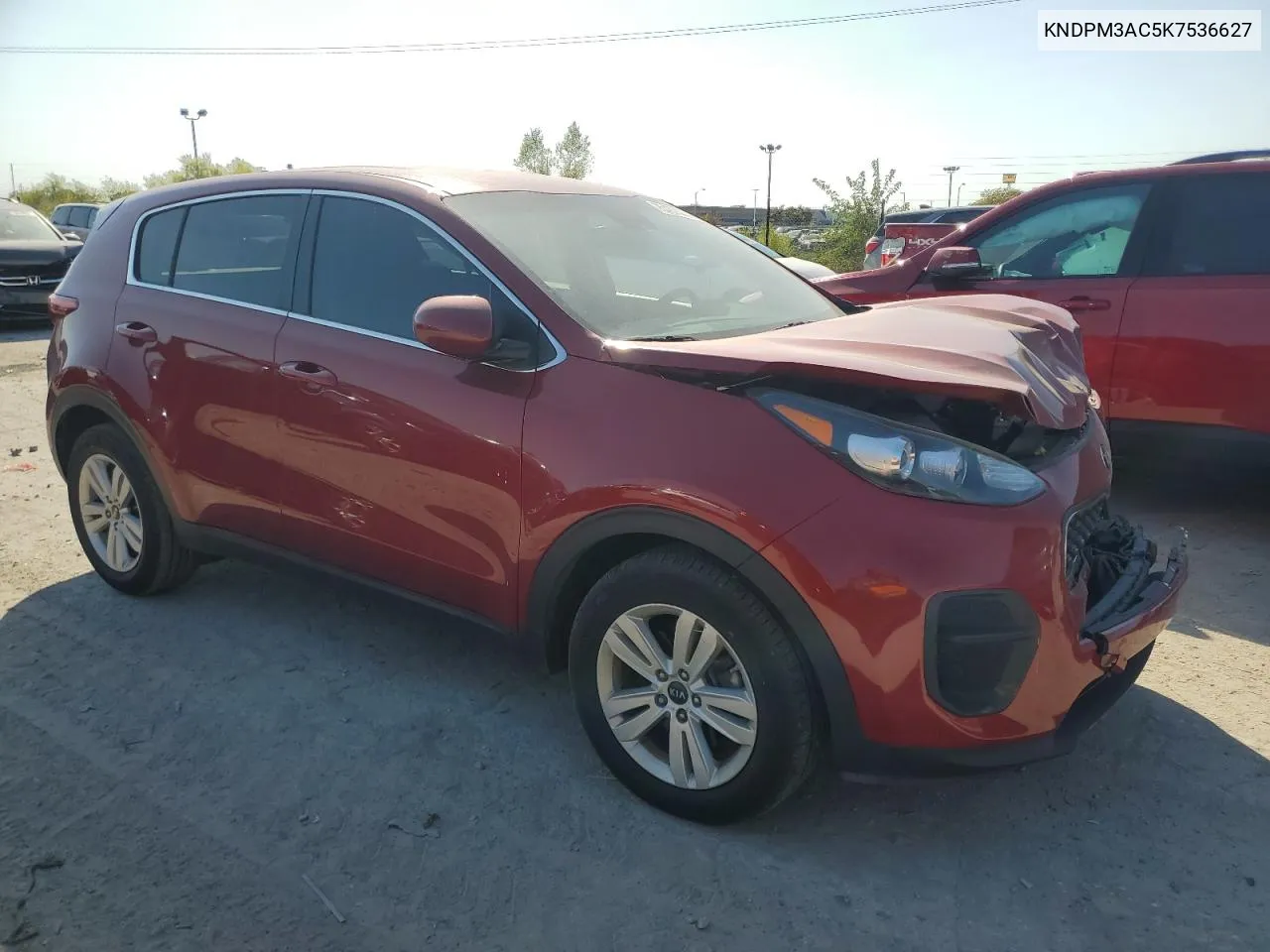 2019 Kia Sportage Lx VIN: KNDPM3AC5K7536627 Lot: 75457444