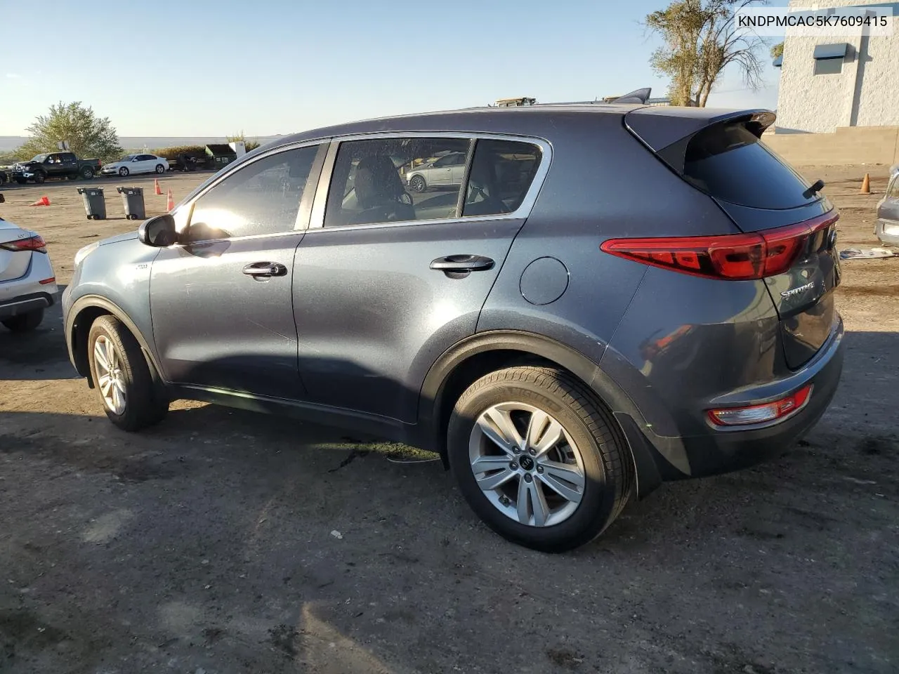 2019 Kia Sportage Lx VIN: KNDPMCAC5K7609415 Lot: 75465694