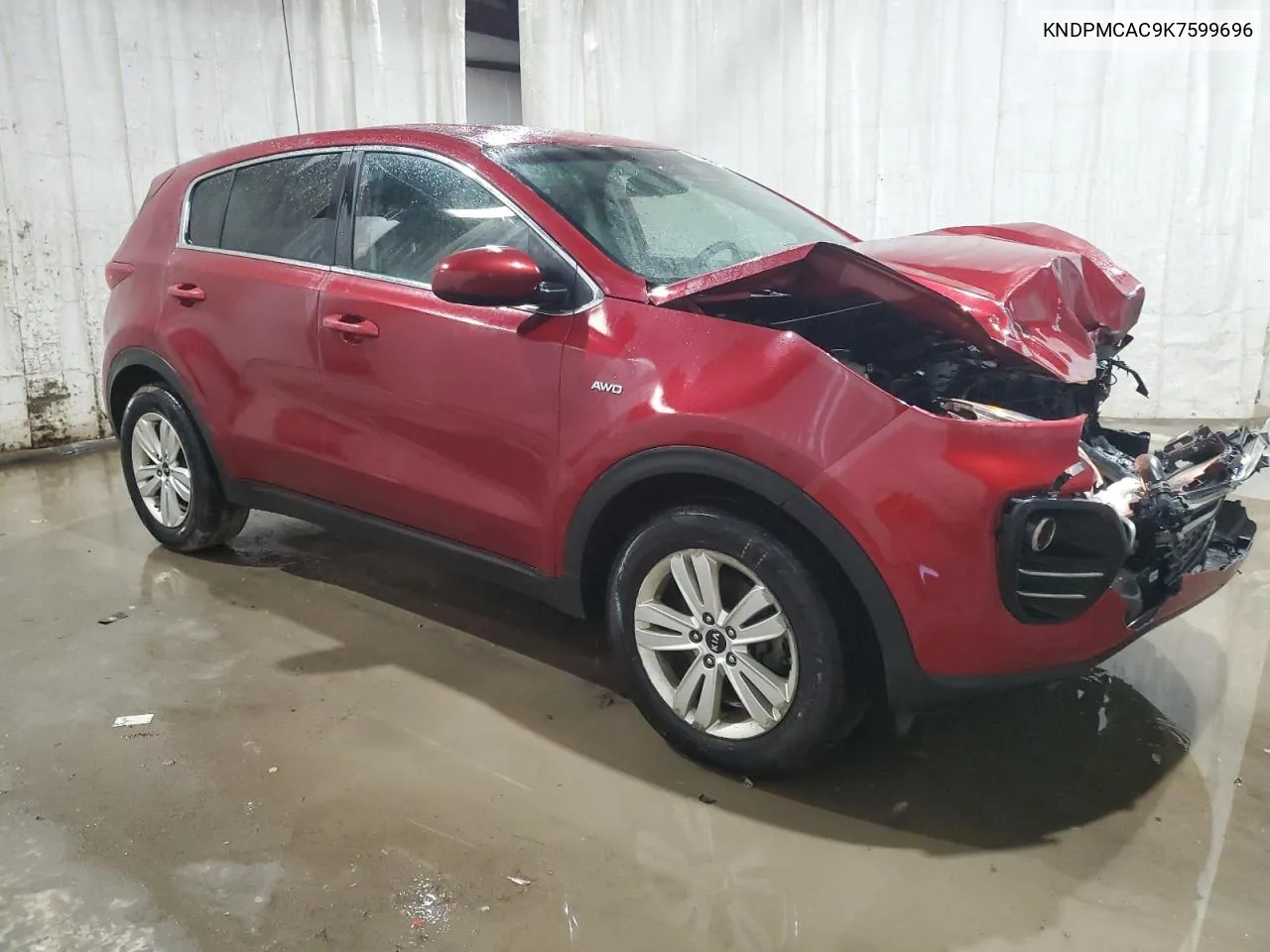 2019 Kia Sportage Lx VIN: KNDPMCAC9K7599696 Lot: 75812734