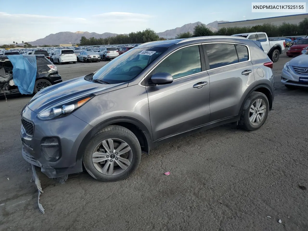 2019 Kia Sportage Lx VIN: KNDPM3AC1K7525155 Lot: 76133954