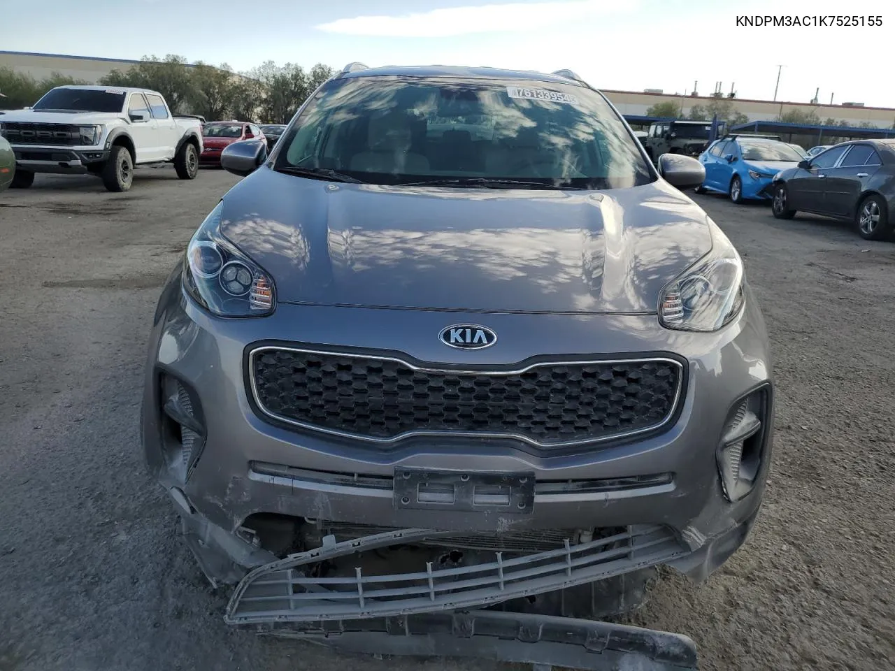 2019 Kia Sportage Lx VIN: KNDPM3AC1K7525155 Lot: 76133954