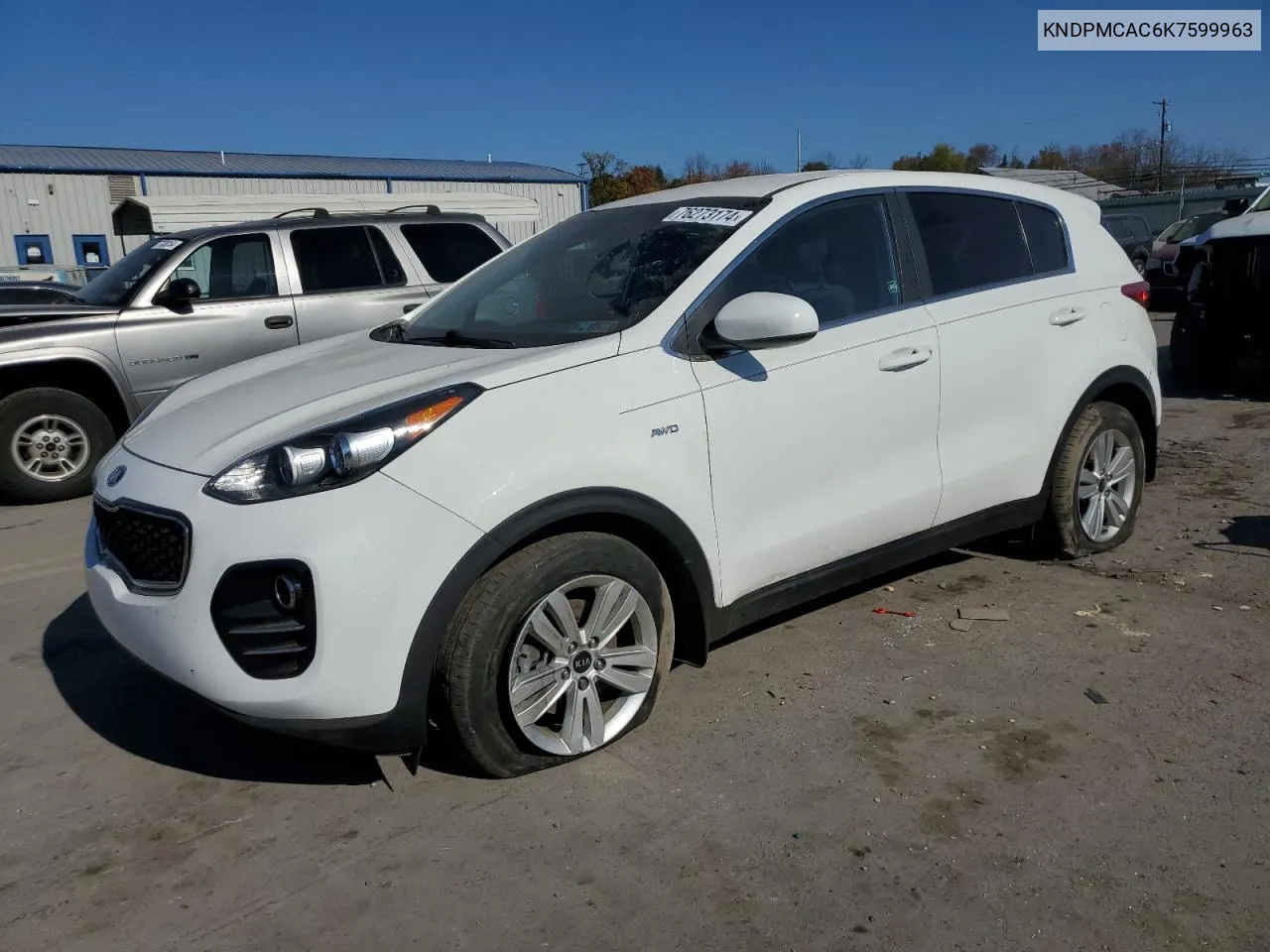 2019 Kia Sportage Lx VIN: KNDPMCAC6K7599963 Lot: 76273174