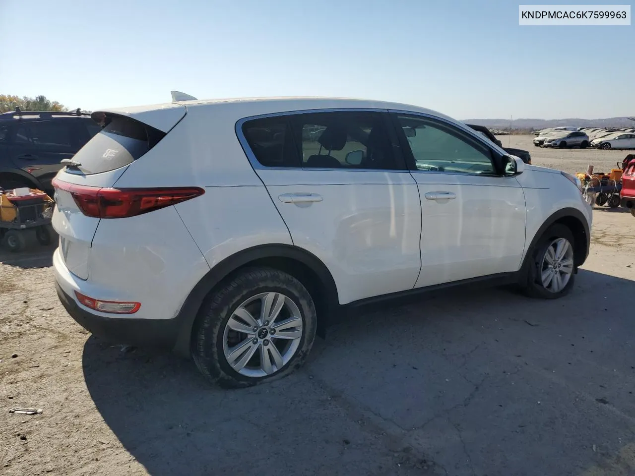 2019 Kia Sportage Lx VIN: KNDPMCAC6K7599963 Lot: 76273174