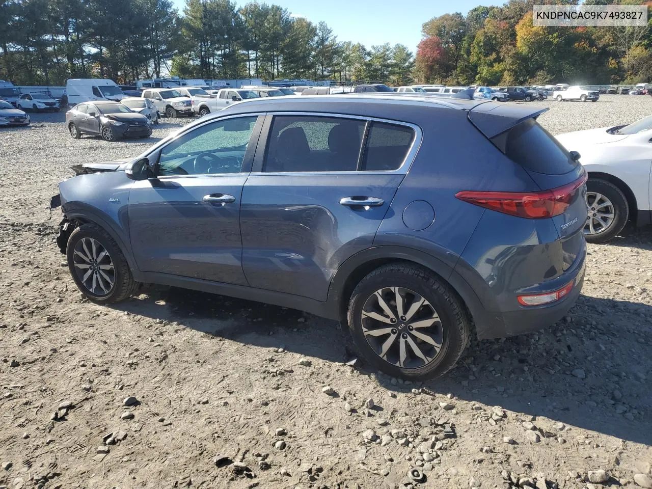 2019 Kia Sportage Ex VIN: KNDPNCAC9K7493827 Lot: 76315174