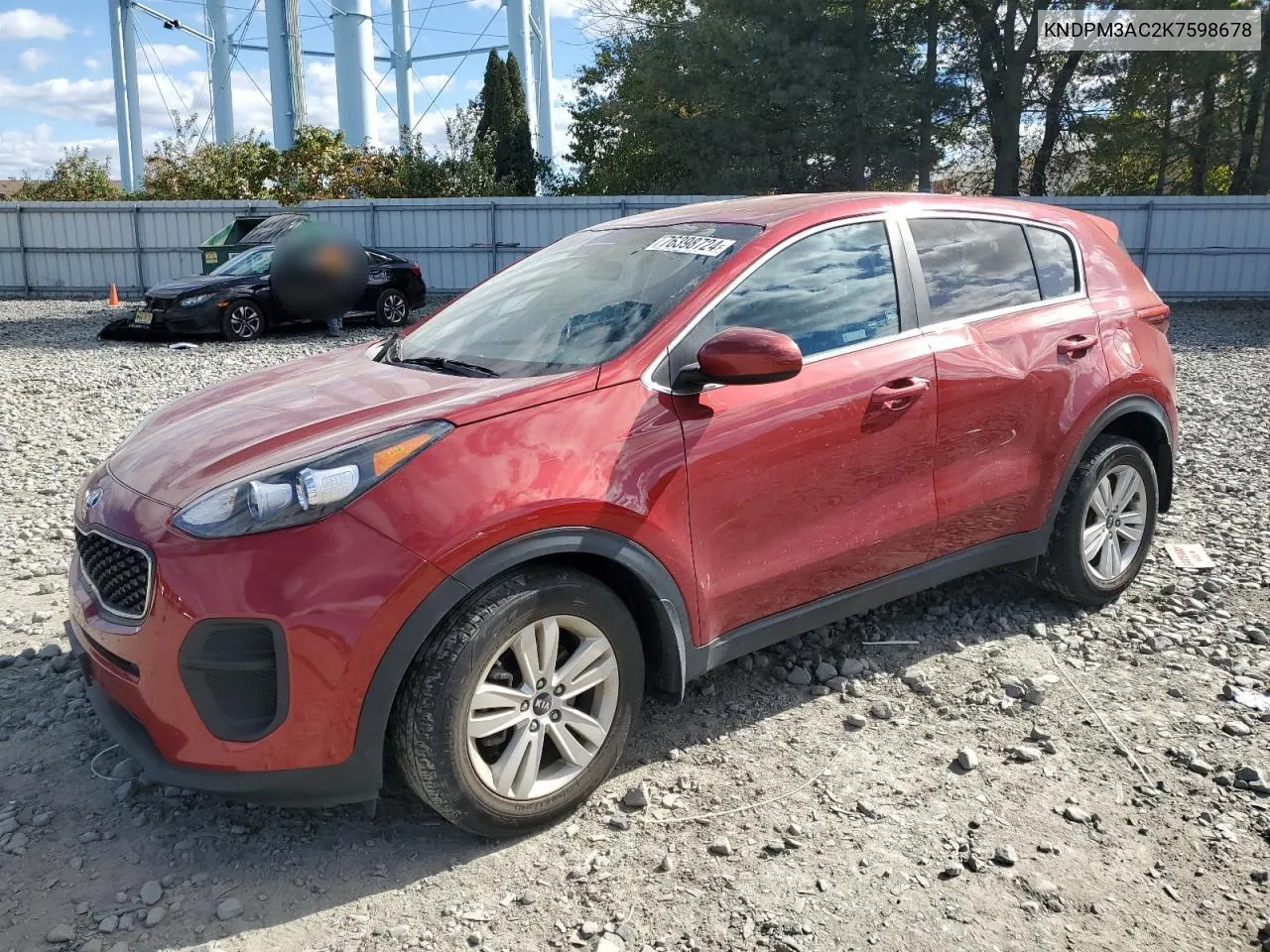 2019 Kia Sportage Lx VIN: KNDPM3AC2K7598678 Lot: 76398724