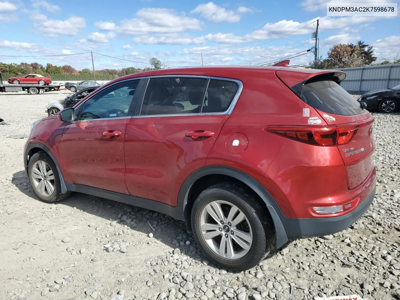 2019 Kia Sportage Lx VIN: KNDPM3AC2K7598678 Lot: 76398724