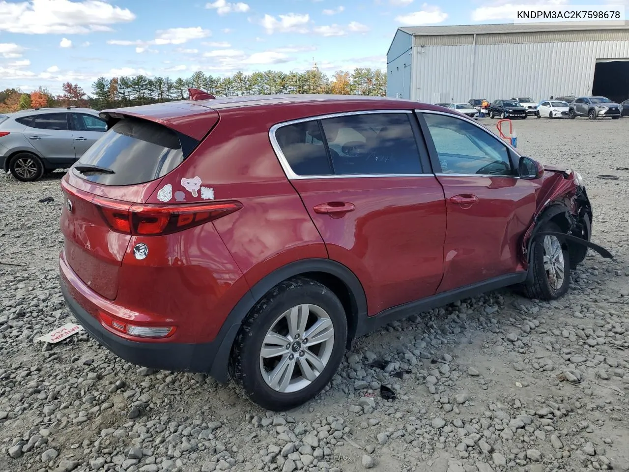 2019 Kia Sportage Lx VIN: KNDPM3AC2K7598678 Lot: 76398724