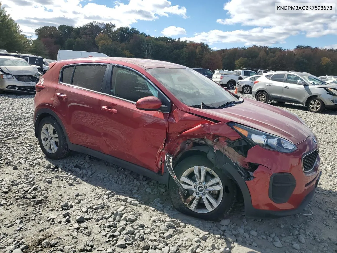 2019 Kia Sportage Lx VIN: KNDPM3AC2K7598678 Lot: 76398724