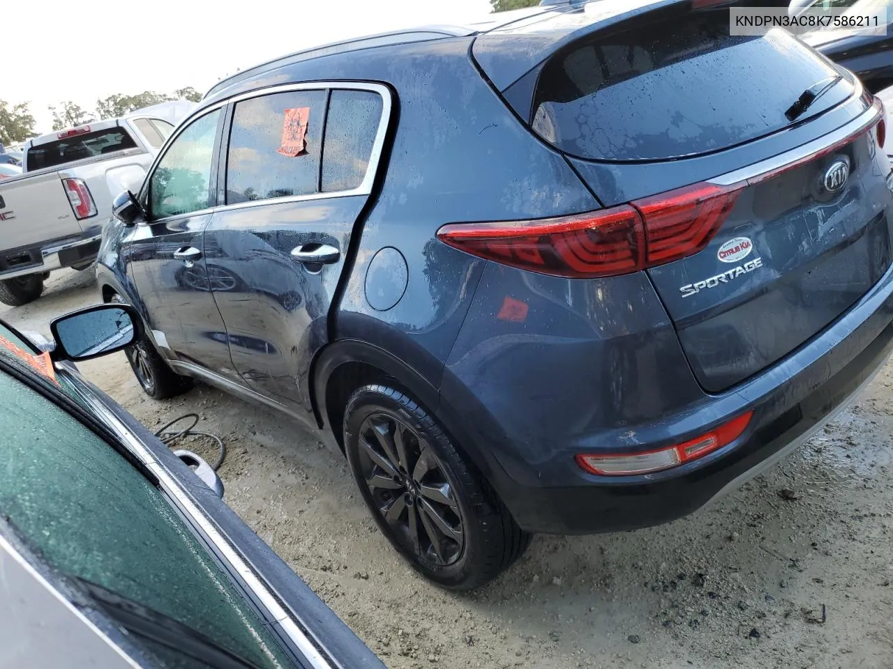 2019 Kia Sportage Ex VIN: KNDPN3AC8K7586211 Lot: 76583234