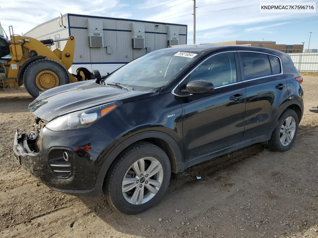 2019 Kia Sportage Lx VIN: KNDPMCAC7K7596716 Lot: 76921054