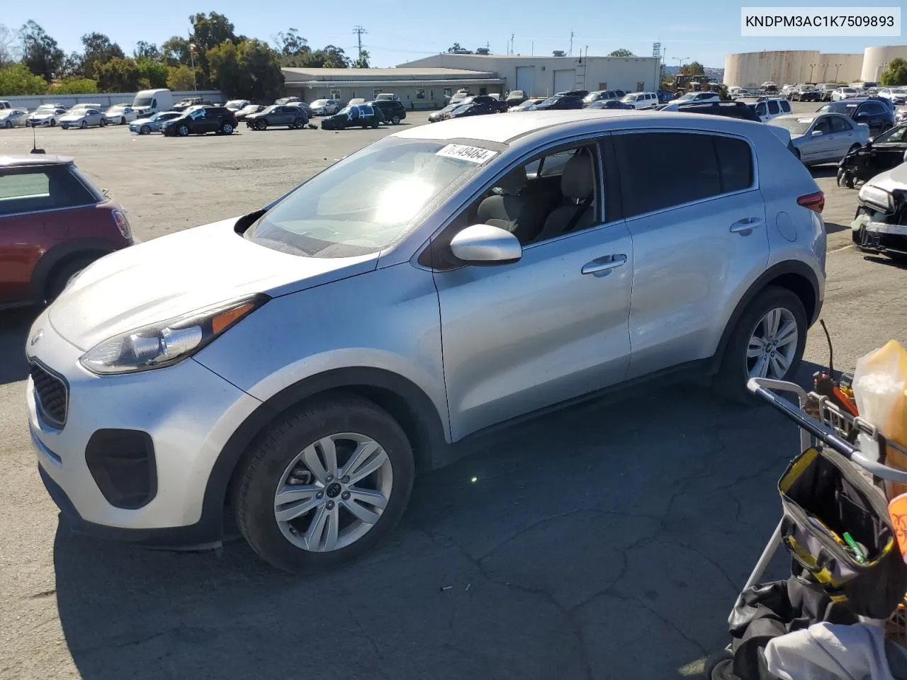 2019 Kia Sportage Lx VIN: KNDPM3AC1K7509893 Lot: 76949464