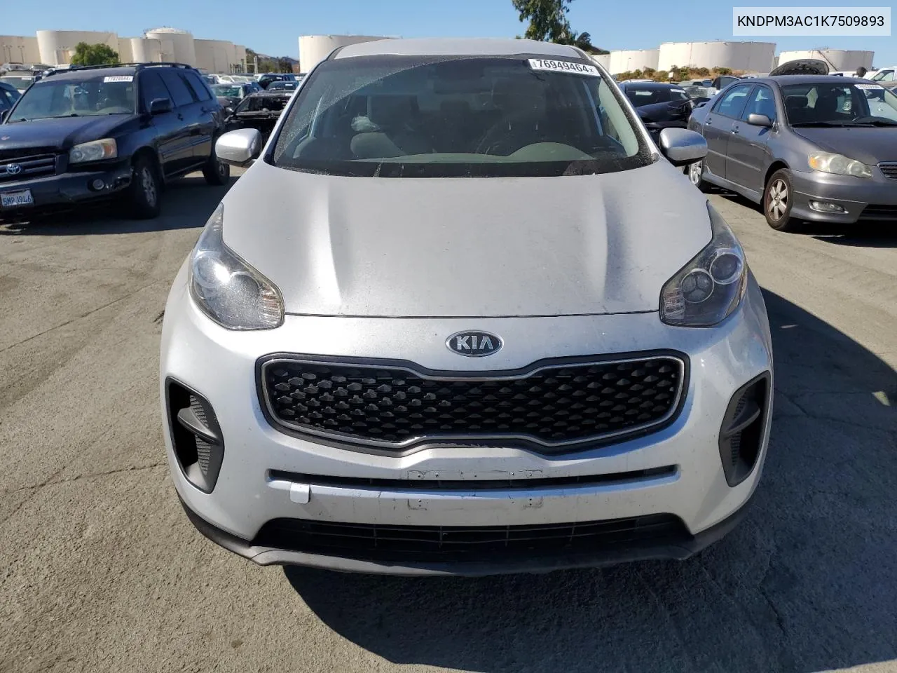 2019 Kia Sportage Lx VIN: KNDPM3AC1K7509893 Lot: 76949464