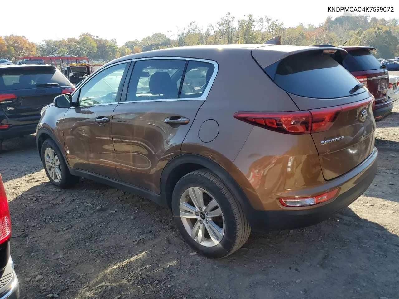 2019 Kia Sportage Lx VIN: KNDPMCAC4K7599072 Lot: 77160704