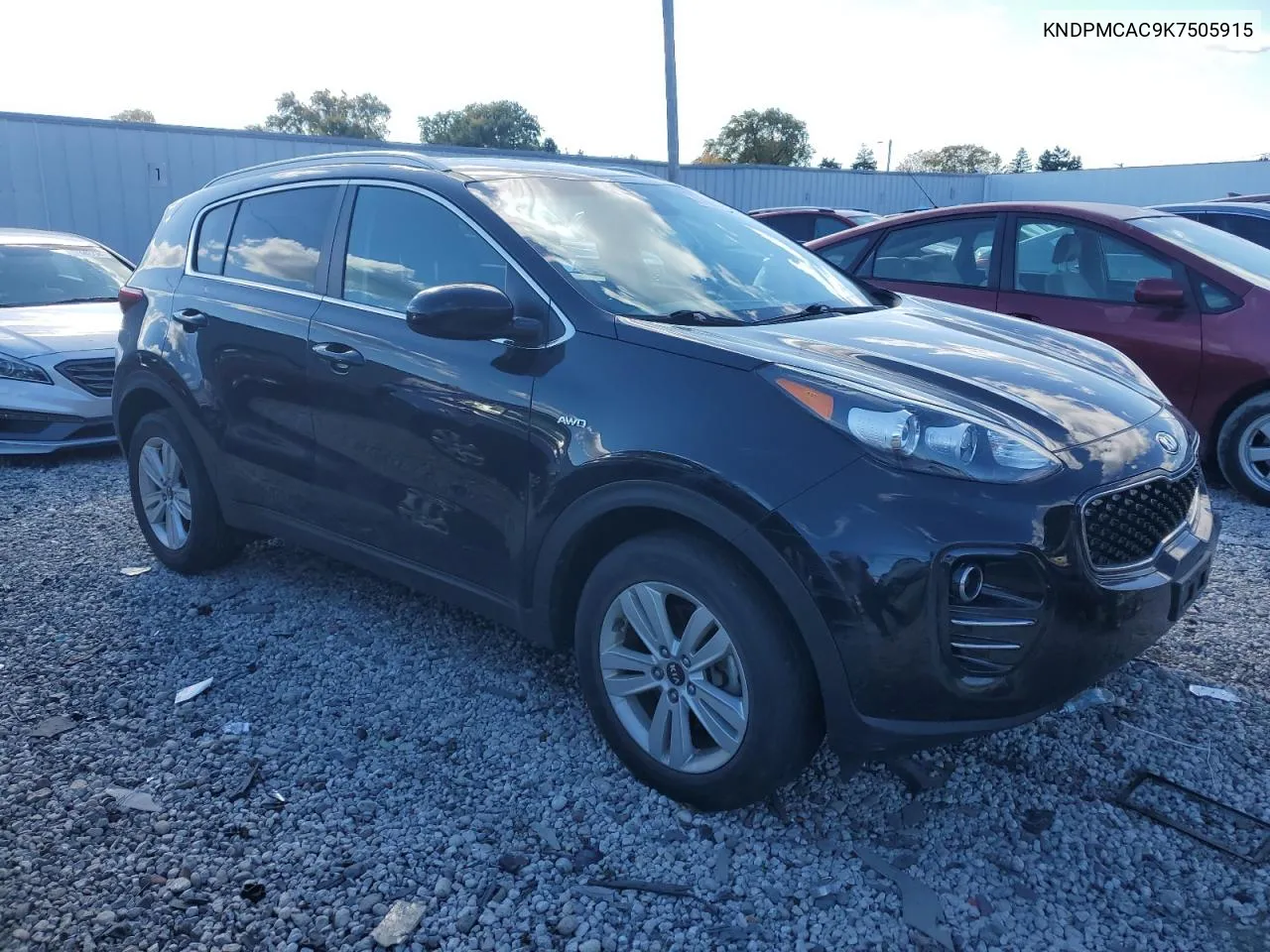 2019 Kia Sportage Lx VIN: KNDPMCAC9K7505915 Lot: 77495544