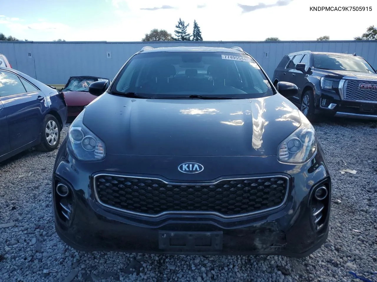 2019 Kia Sportage Lx VIN: KNDPMCAC9K7505915 Lot: 77495544