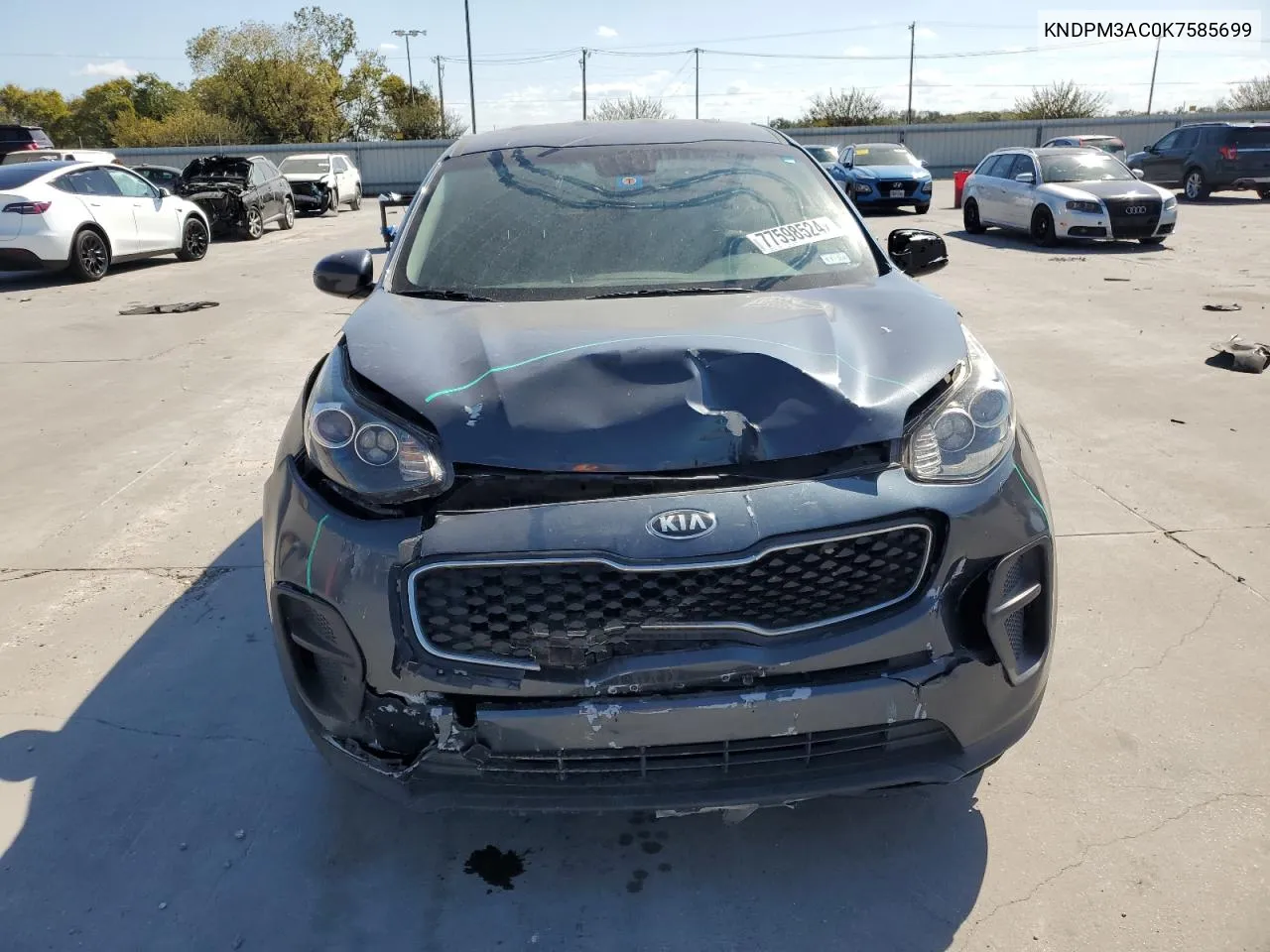 2019 Kia Sportage Lx VIN: KNDPM3AC0K7585699 Lot: 77598524