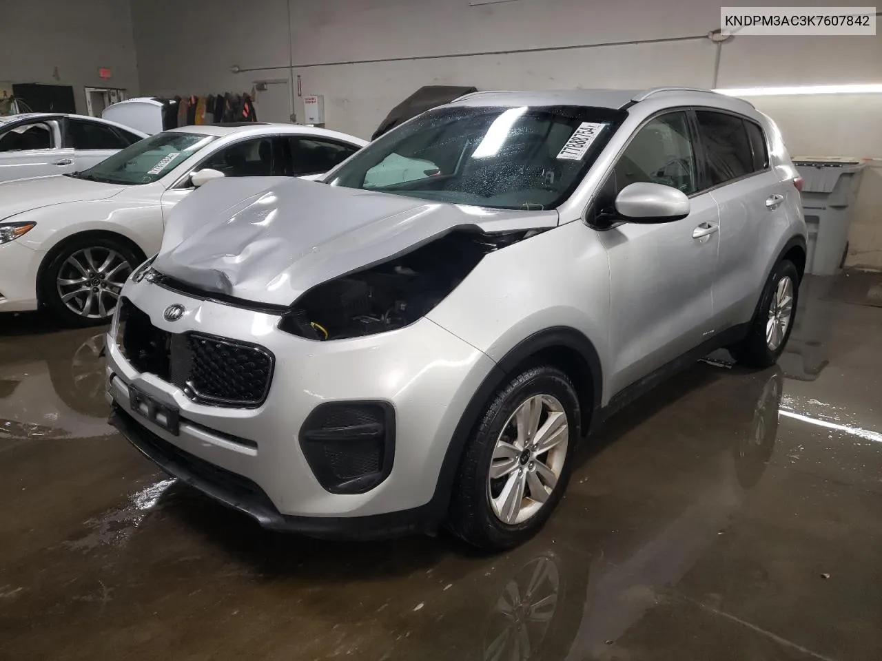 2019 Kia Sportage Lx VIN: KNDPM3AC3K7607842 Lot: 77888754