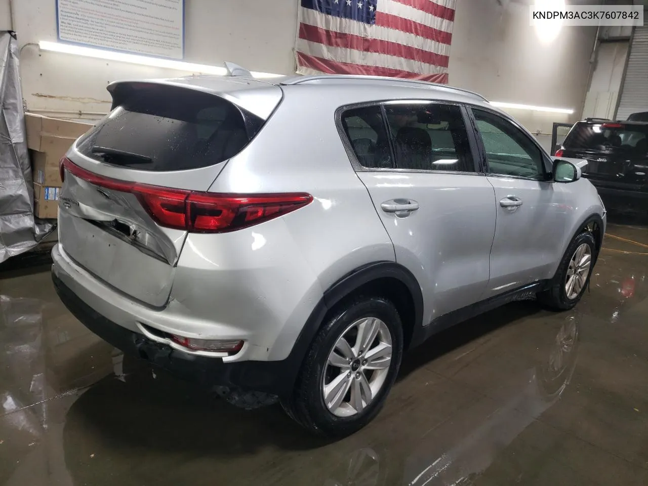 2019 Kia Sportage Lx VIN: KNDPM3AC3K7607842 Lot: 77888754