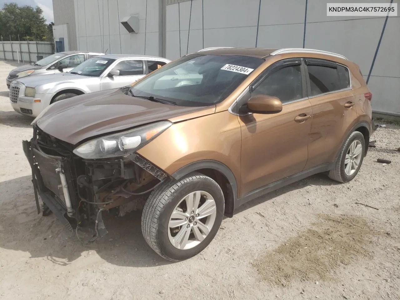 2019 Kia Sportage Lx VIN: KNDPM3AC4K7572695 Lot: 78224304