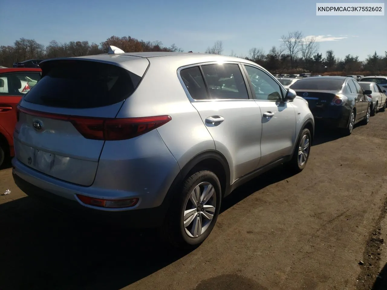 2019 Kia Sportage Lx VIN: KNDPMCAC3K7552602 Lot: 78580194