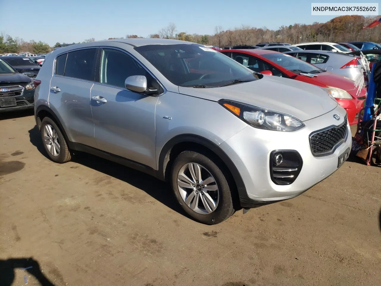 2019 Kia Sportage Lx VIN: KNDPMCAC3K7552602 Lot: 78580194