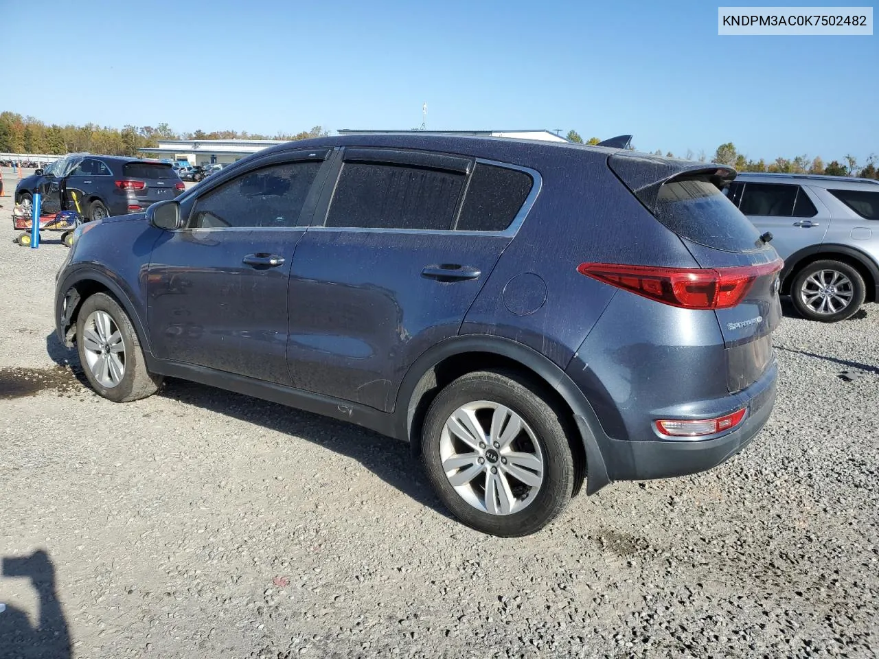 2019 Kia Sportage Lx VIN: KNDPM3AC0K7502482 Lot: 78869024