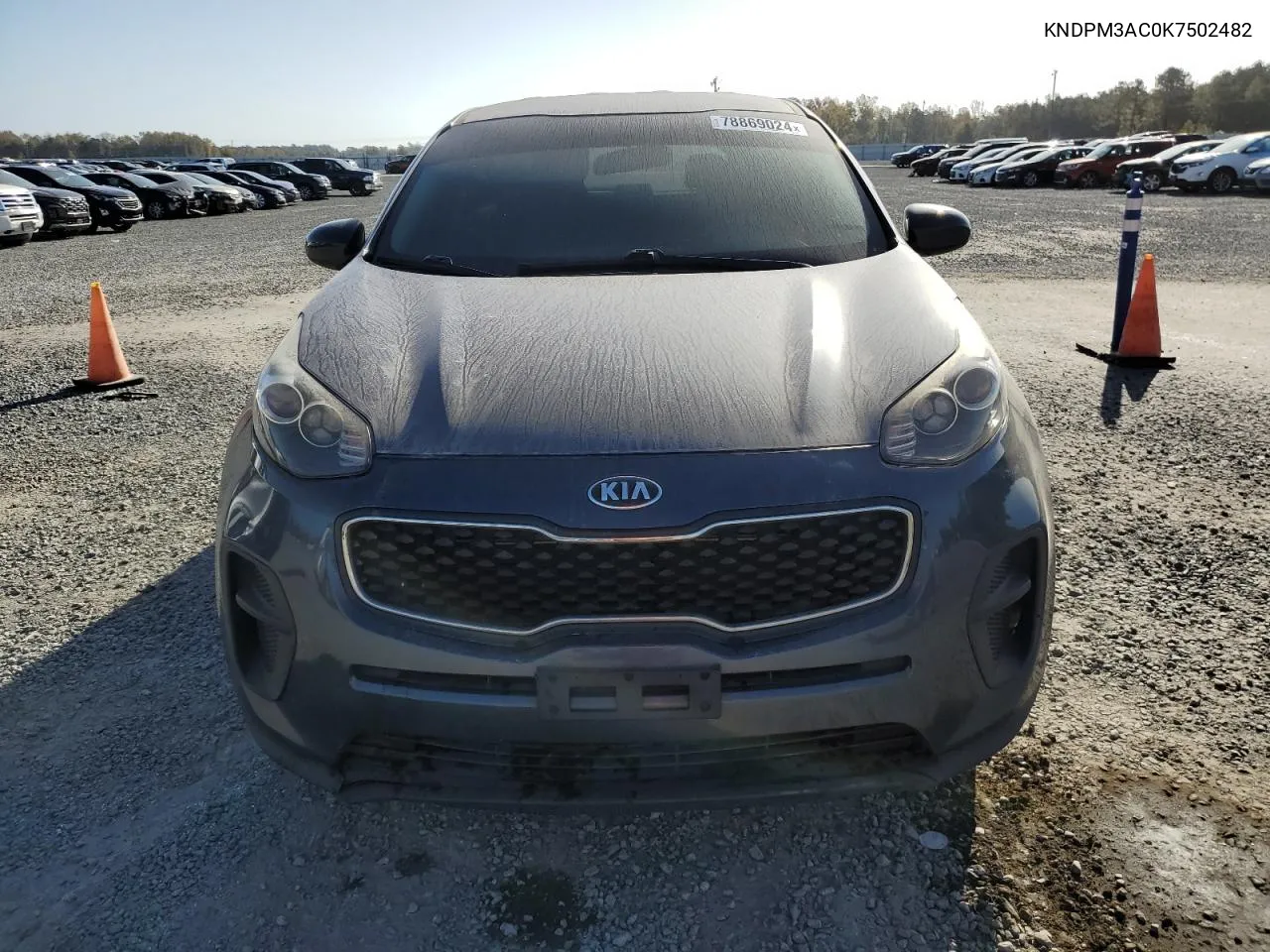 2019 Kia Sportage Lx VIN: KNDPM3AC0K7502482 Lot: 78869024