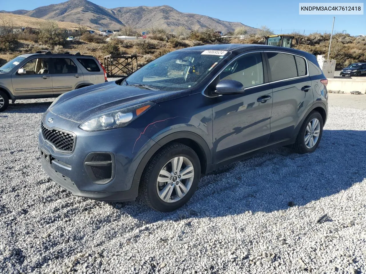 2019 Kia Sportage Lx VIN: KNDPM3AC4K7612418 Lot: 79069524