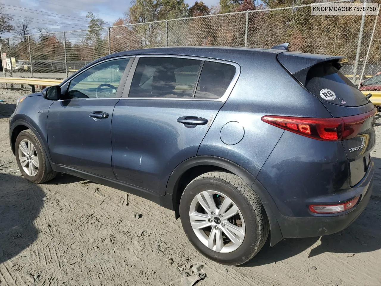 2019 Kia Sportage Lx VIN: KNDPMCAC8K7578760 Lot: 79106244