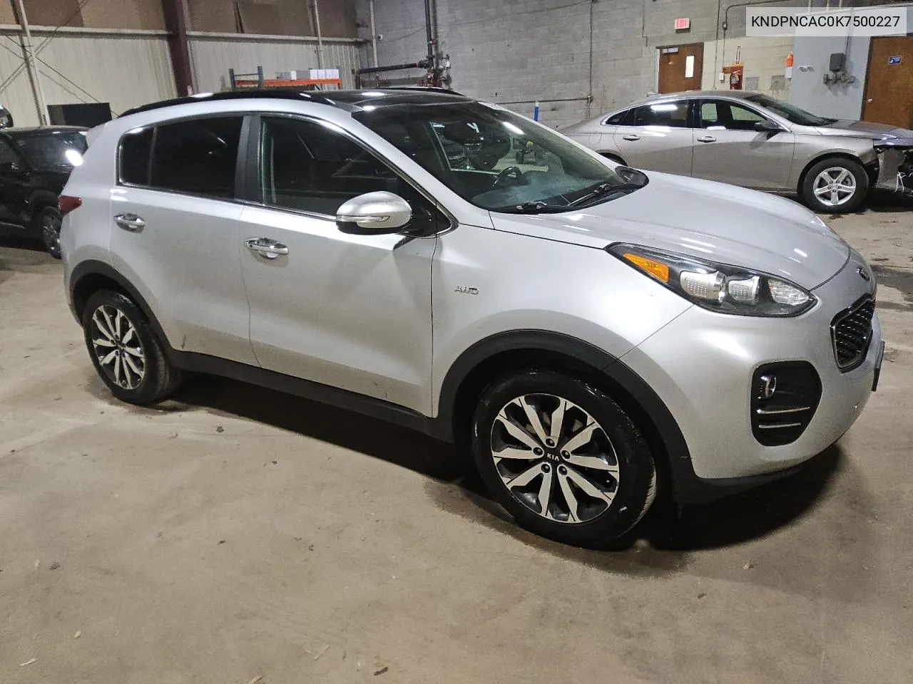 2019 Kia Sportage Ex VIN: KNDPNCAC0K7500227 Lot: 79437294