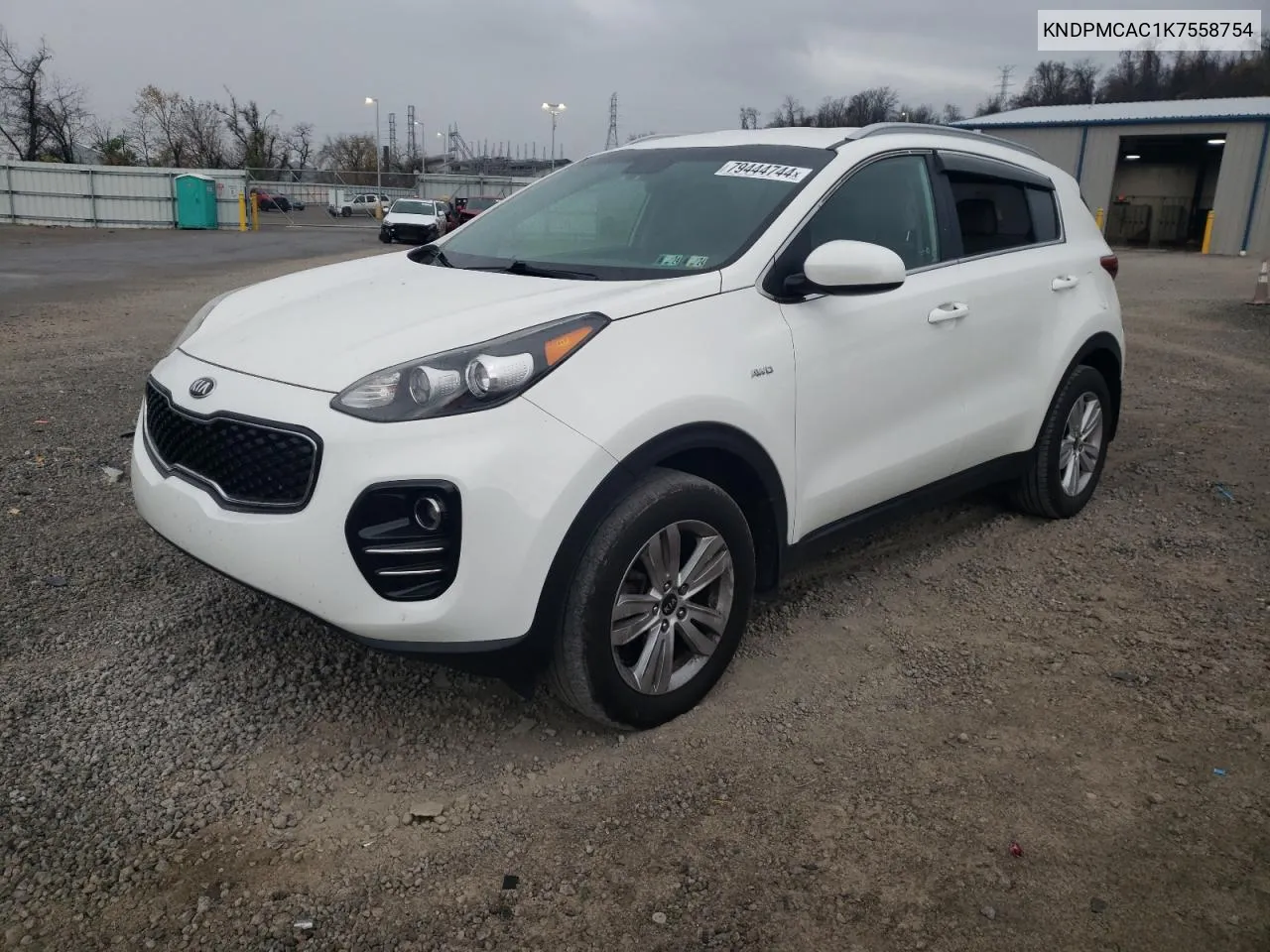 2019 Kia Sportage Lx VIN: KNDPMCAC1K7558754 Lot: 79444744