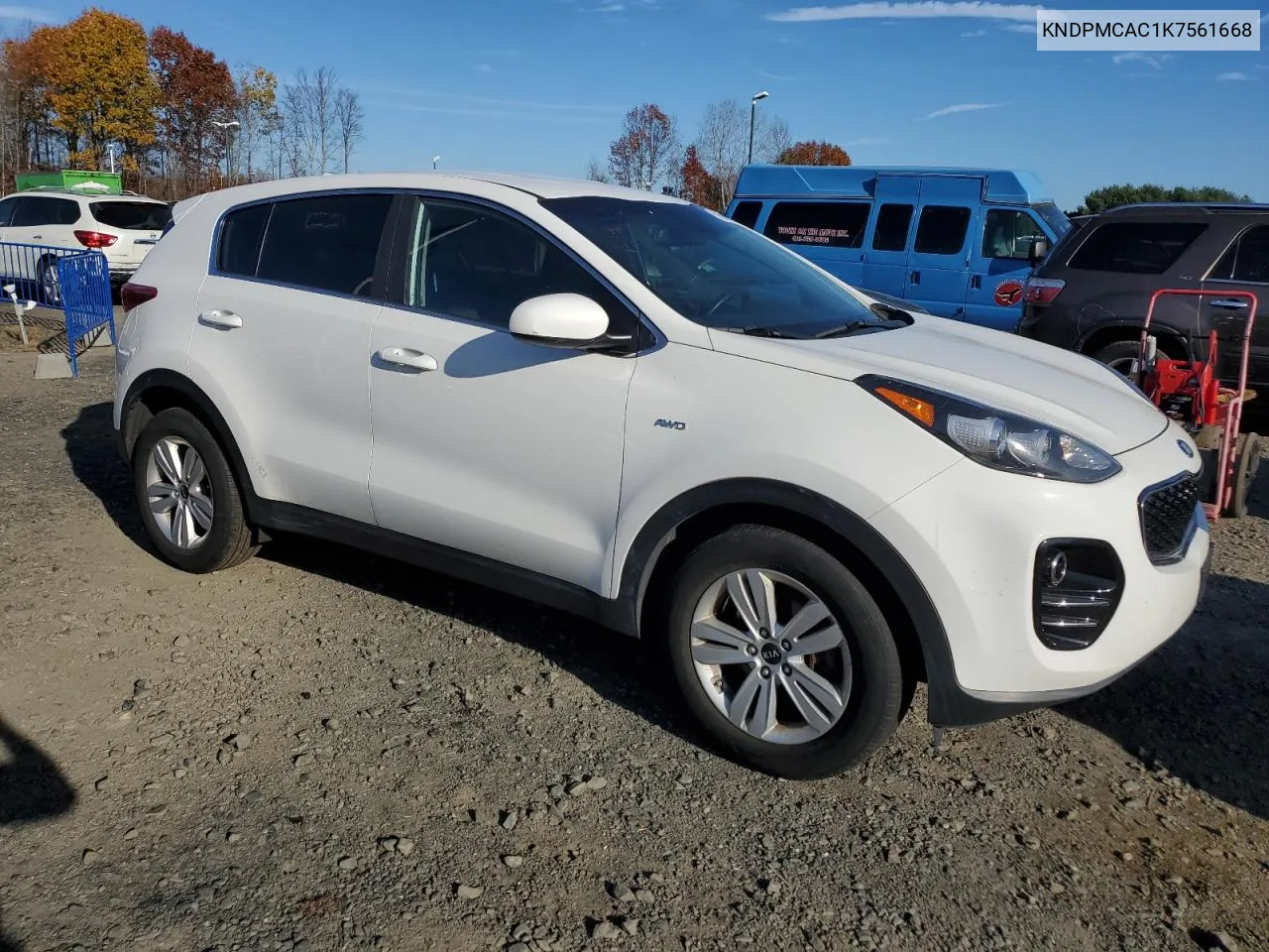 2019 Kia Sportage Lx VIN: KNDPMCAC1K7561668 Lot: 79694734