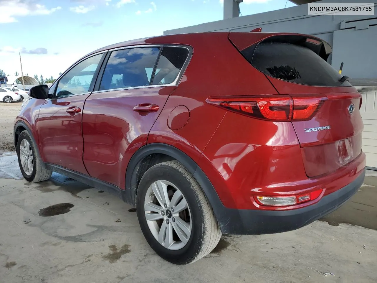 2019 Kia Sportage Lx VIN: KNDPM3AC8K7581755 Lot: 80074194