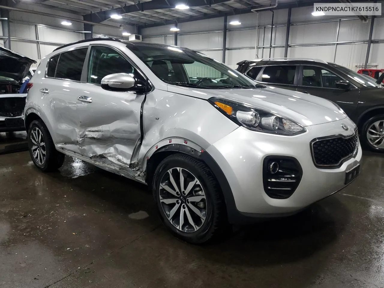 2019 Kia Sportage Ex VIN: KNDPNCAC1K7615516 Lot: 80077944