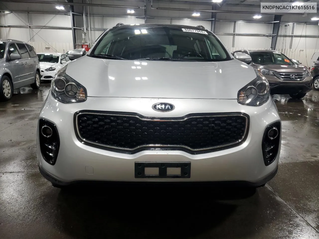 2019 Kia Sportage Ex VIN: KNDPNCAC1K7615516 Lot: 80077944