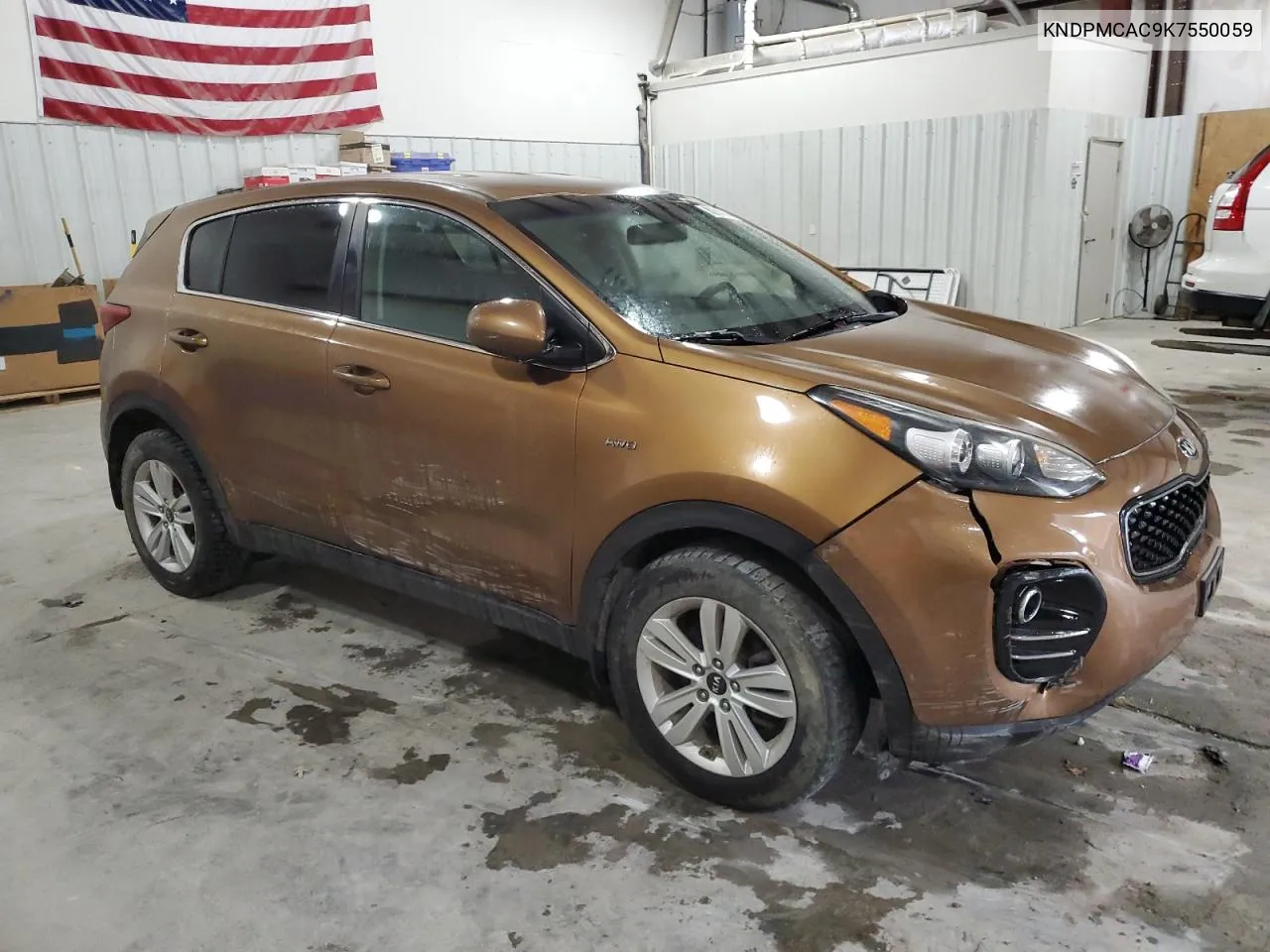 2019 Kia Sportage Lx VIN: KNDPMCAC9K7550059 Lot: 80984314