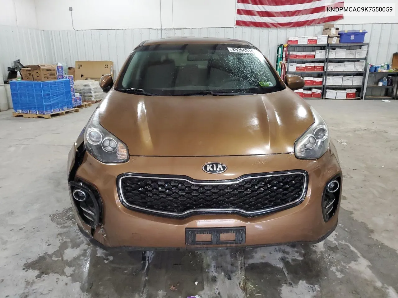 2019 Kia Sportage Lx VIN: KNDPMCAC9K7550059 Lot: 80984314