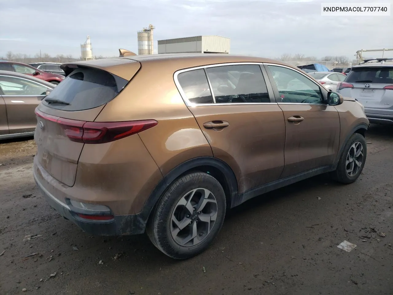 2020 Kia Sportage Lx VIN: KNDPM3AC0L7707740 Lot: 40923624