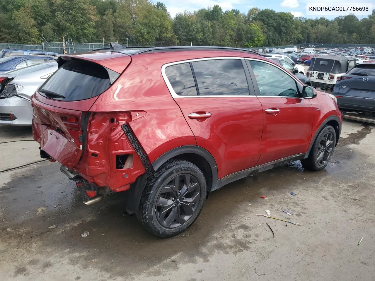 2020 Kia Sportage S VIN: KNDP6CAC0L7766698 Lot: 47932464