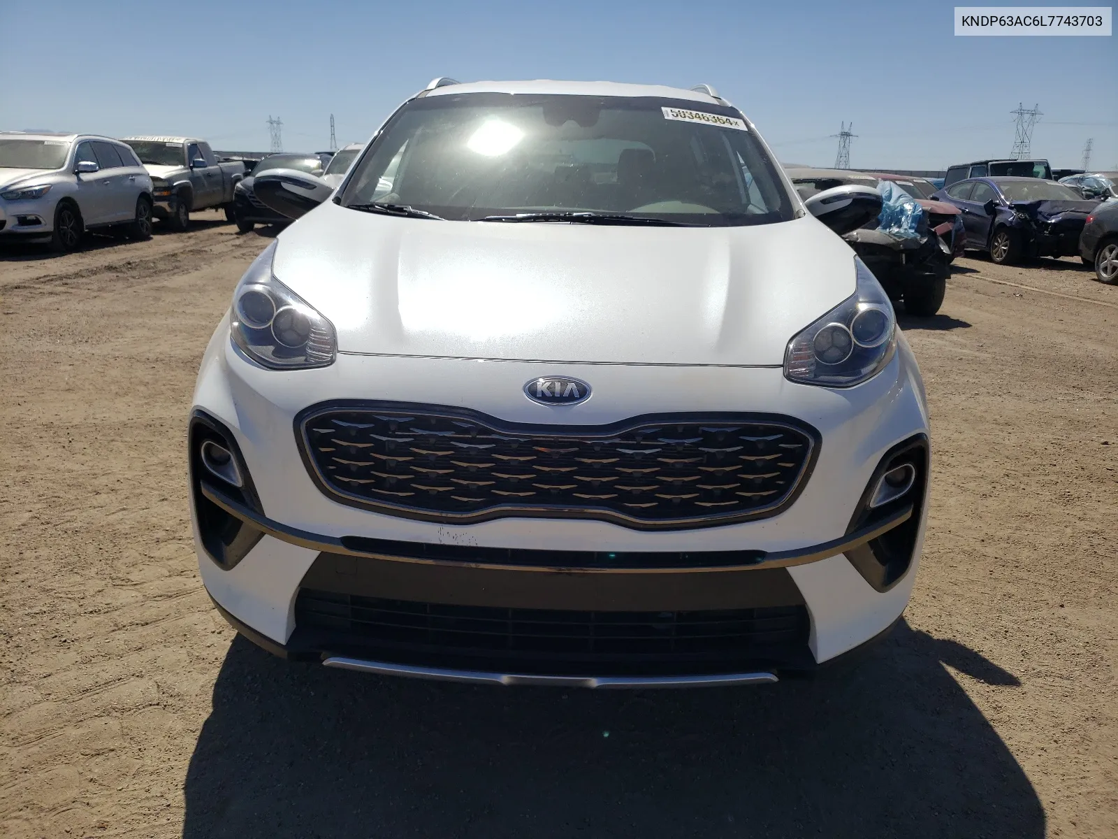 2020 Kia Sportage S VIN: KNDP63AC6L7743703 Lot: 50346364