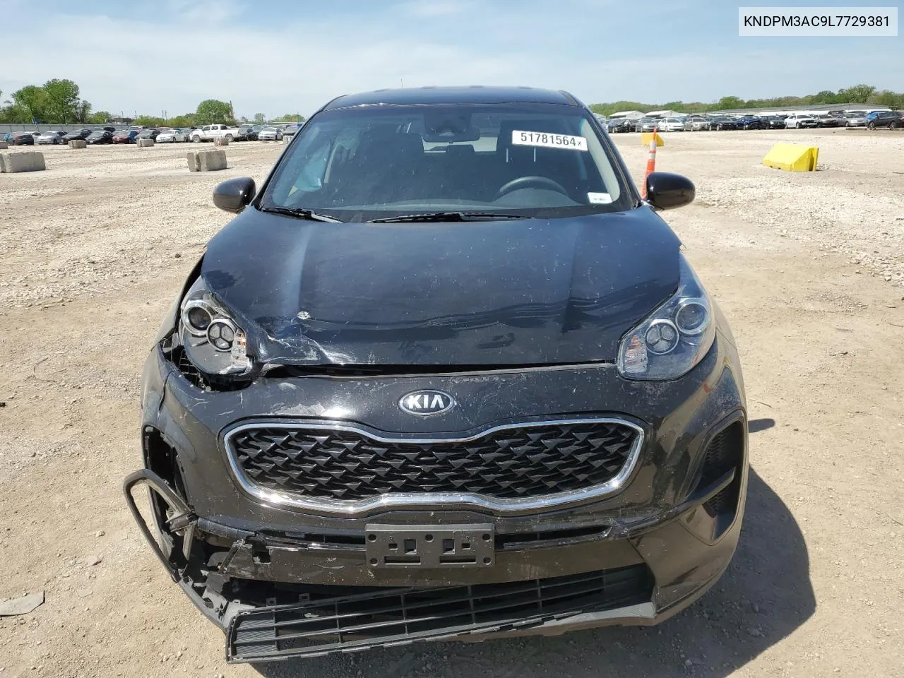 2020 Kia Sportage Lx VIN: KNDPM3AC9L7729381 Lot: 51781564