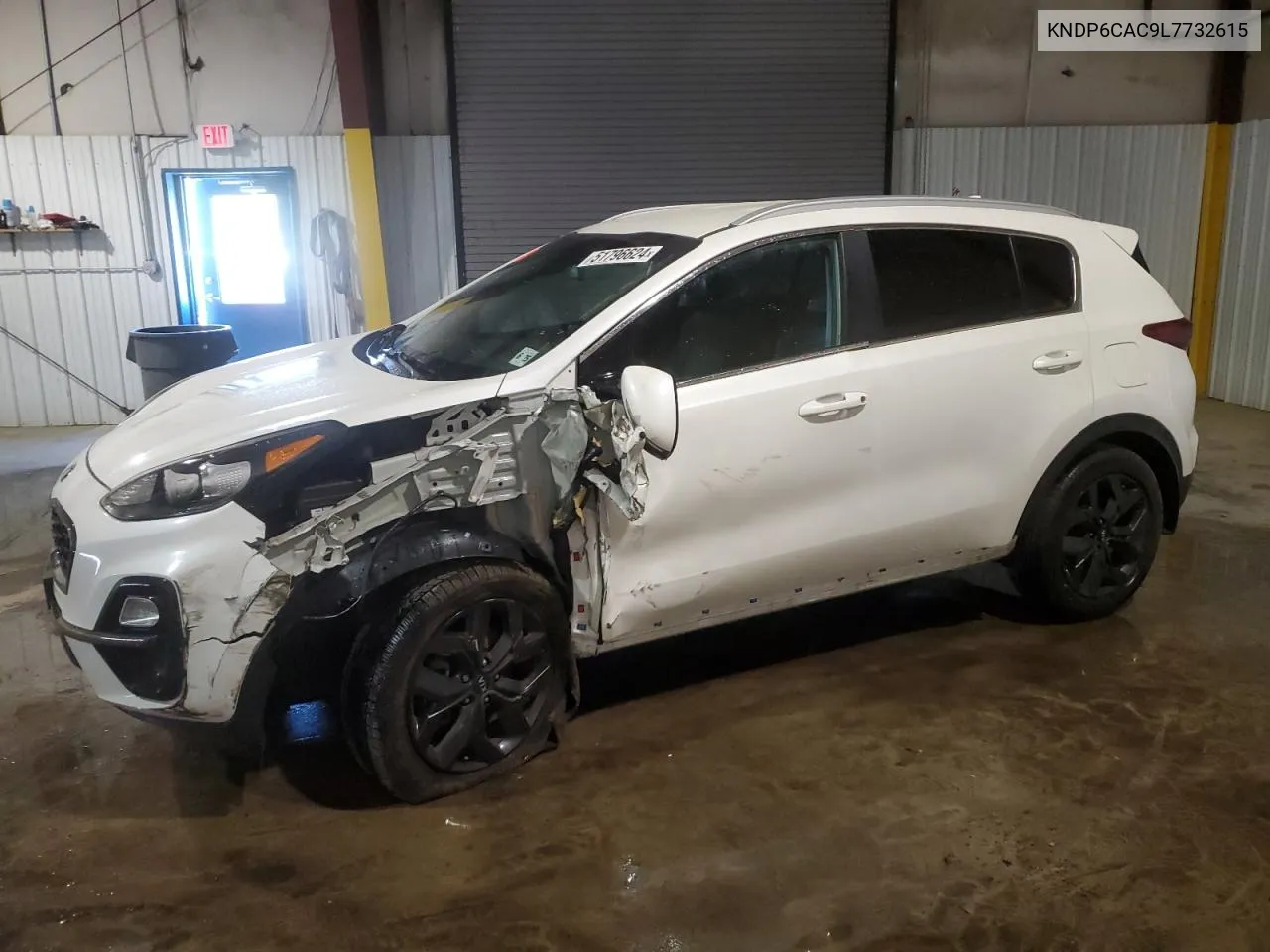 2020 Kia Sportage S VIN: KNDP6CAC9L7732615 Lot: 51796624